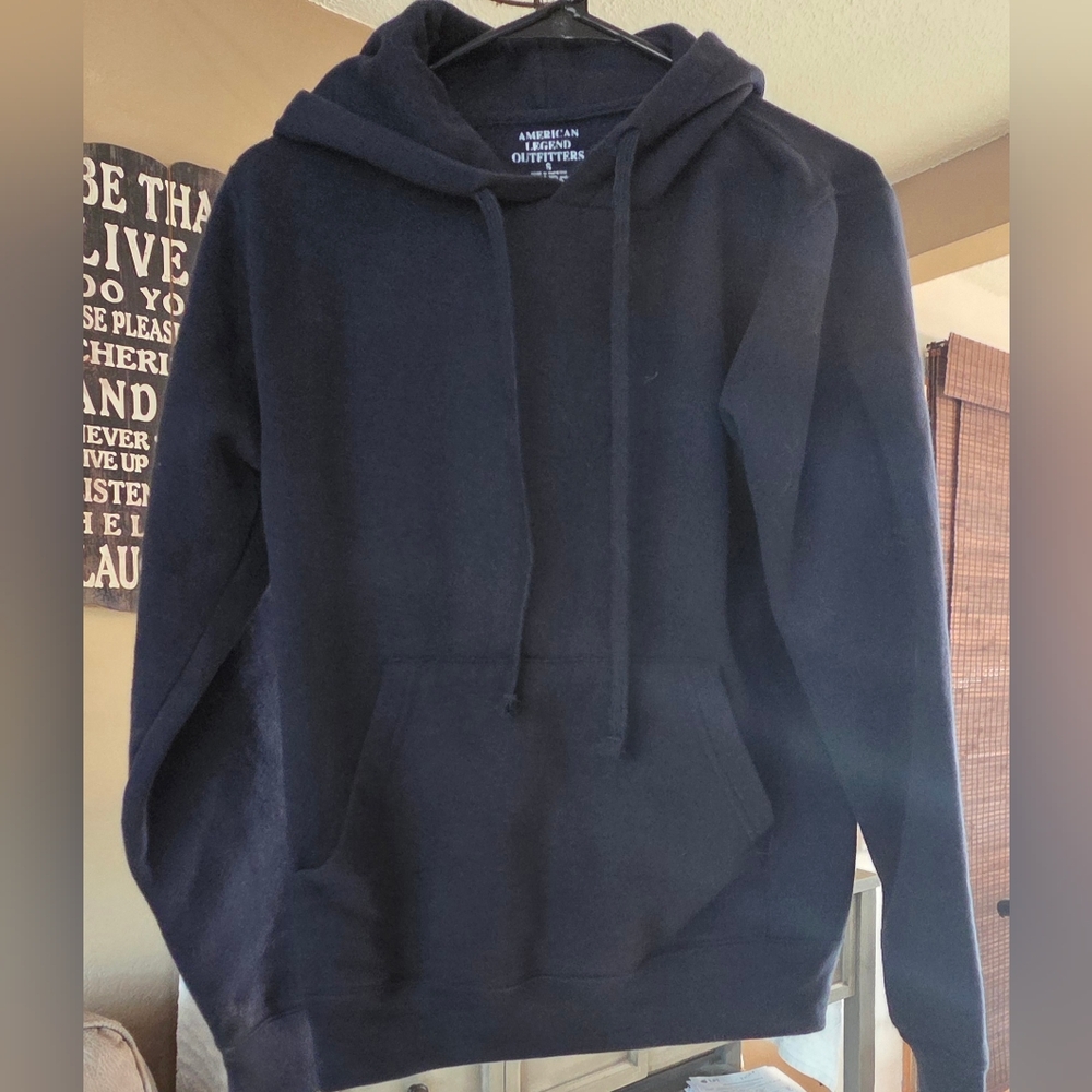 American Eagle Outfitters Men's Blue Hoodie